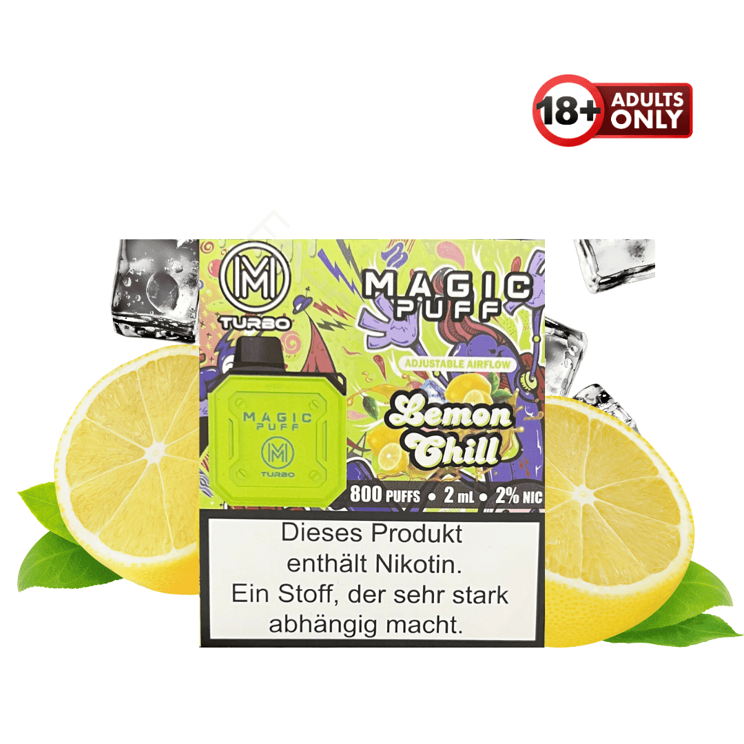 Magic Puff Turbo 800 Lemon Chill - EdenVape24